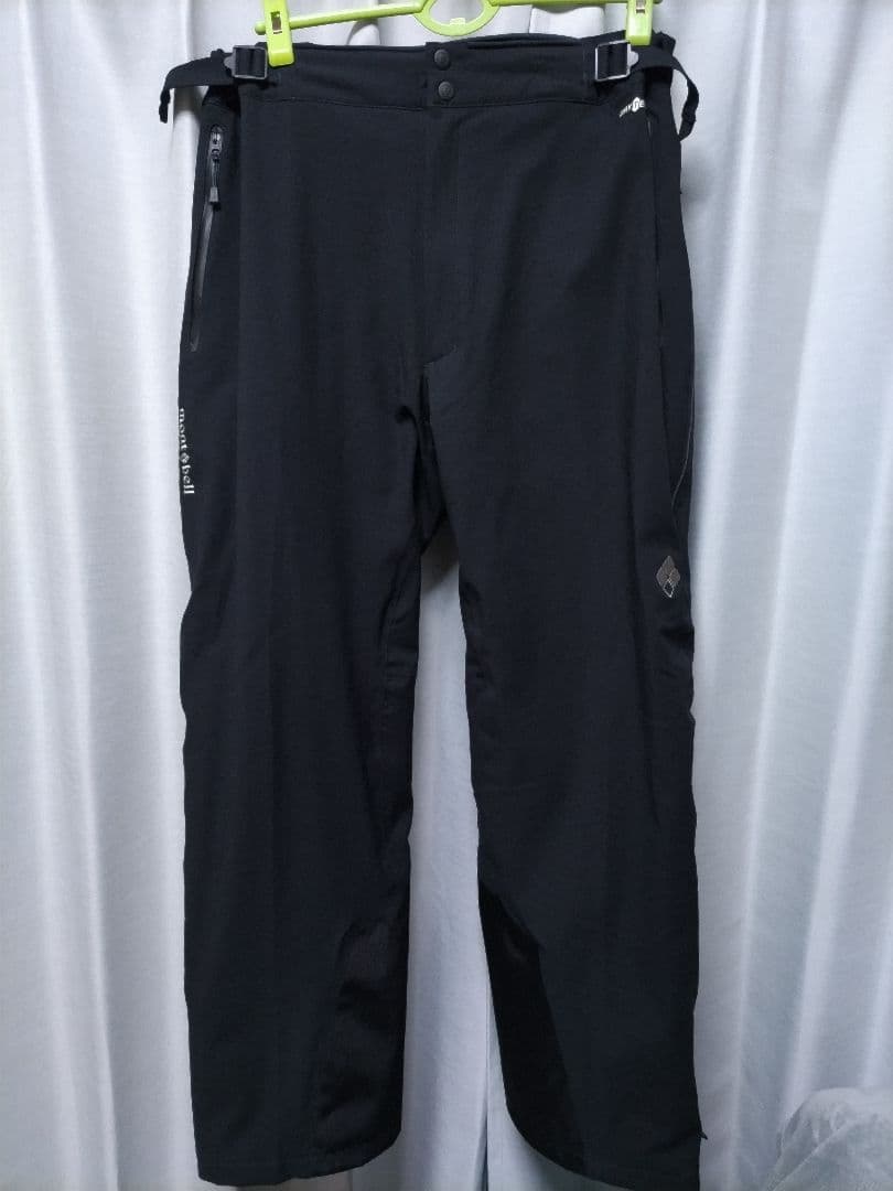 美品　モンベル　ドライテック　インシュレーテッドパンツ　メンズ　黒