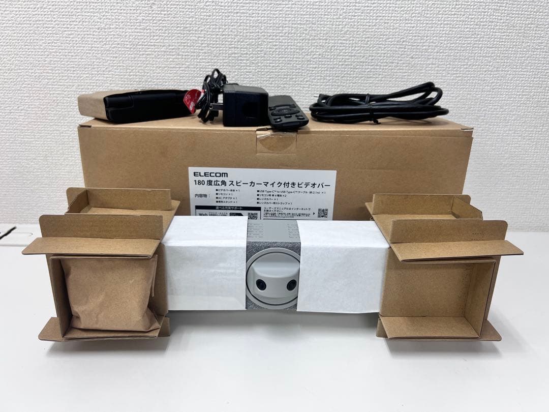 12P1#40 エレコム スピーカーマイク付きビデオバー 180度広角