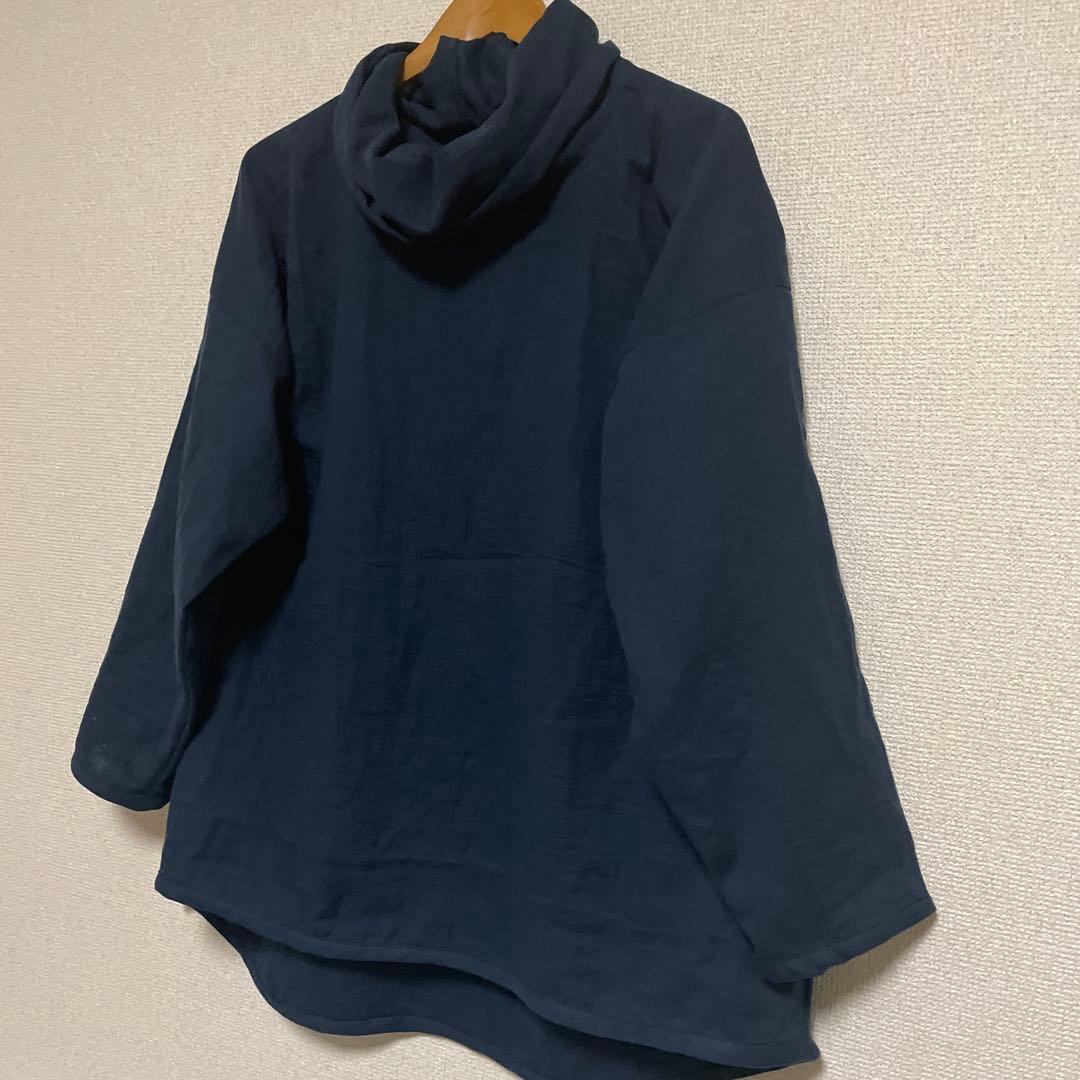 ぼたもち様　ダブルガーゼ　オフタートルネックブラウス