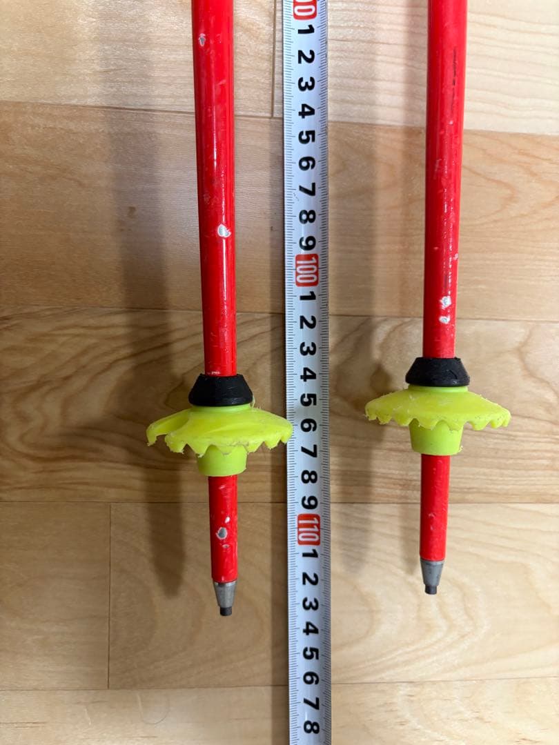 あ*な様 LEKI スキー用ストック 赤/黄 約113cm