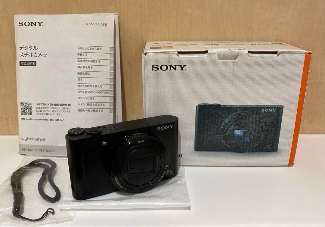【ジャンク】sony コンデジ cybershot dsc-wx500 デジカメ