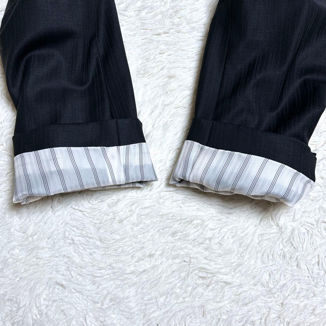 極美品/アイシービー　パンツセットアップ　ストライプ　フォーマル　11号