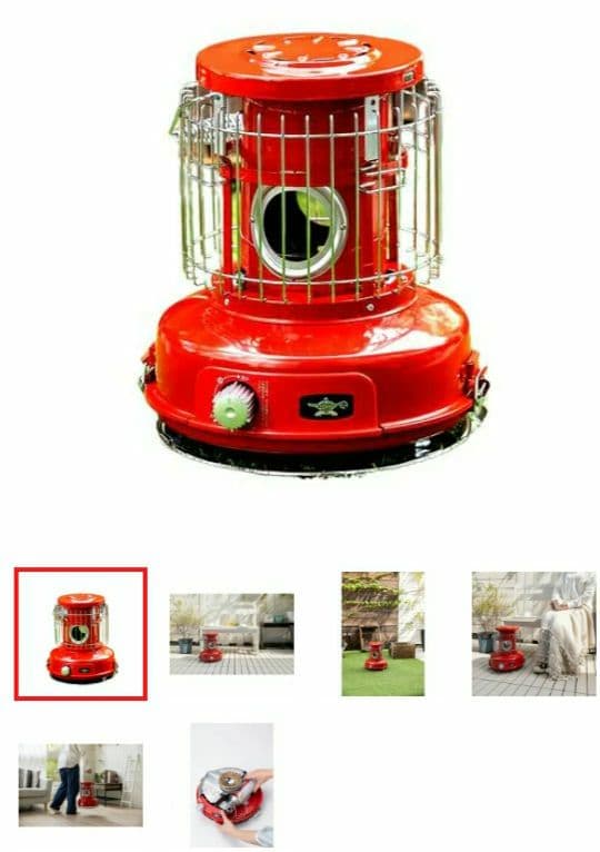 新品☆センゴクアラジン ポータブルガスストーブ SAG-BF02C(R) 赤