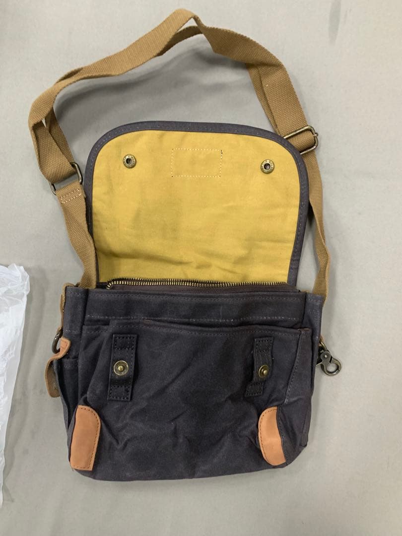 と*る様 美品RRLヴィンテージ キャンバス ショルダーバッグ