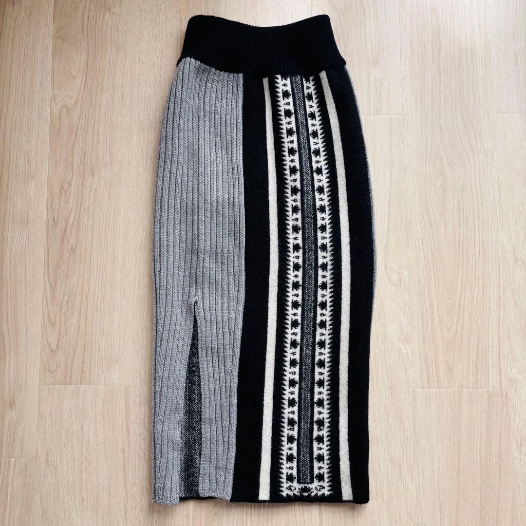 mame kurogouchi★フリンジニットスカート