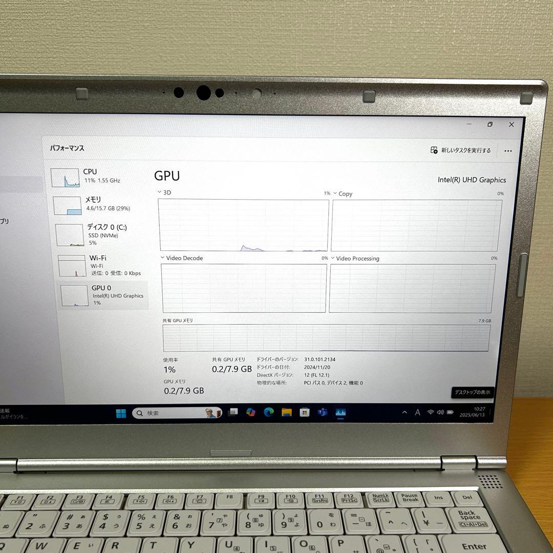 Windowsノート本体 Panasonic Let's note LV9 i7 512GB 16GB
