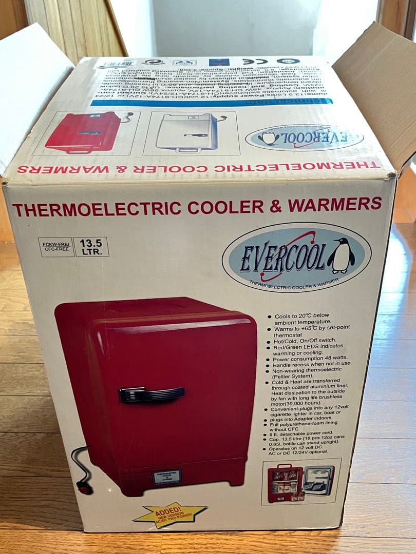 EVERCOOL 冷温庫 13.5L 冷蔵庫