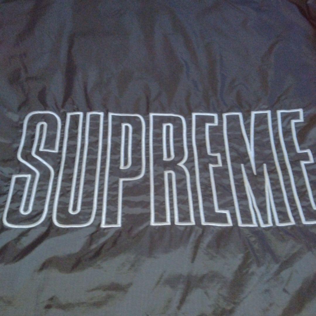 シ*き様 Supreme ×Championブラック ナイロン アノラック ジャ