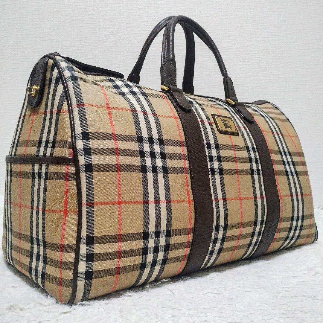 Burberry バーバリー ボストンバッグ 旅行バッグ ホースロゴ