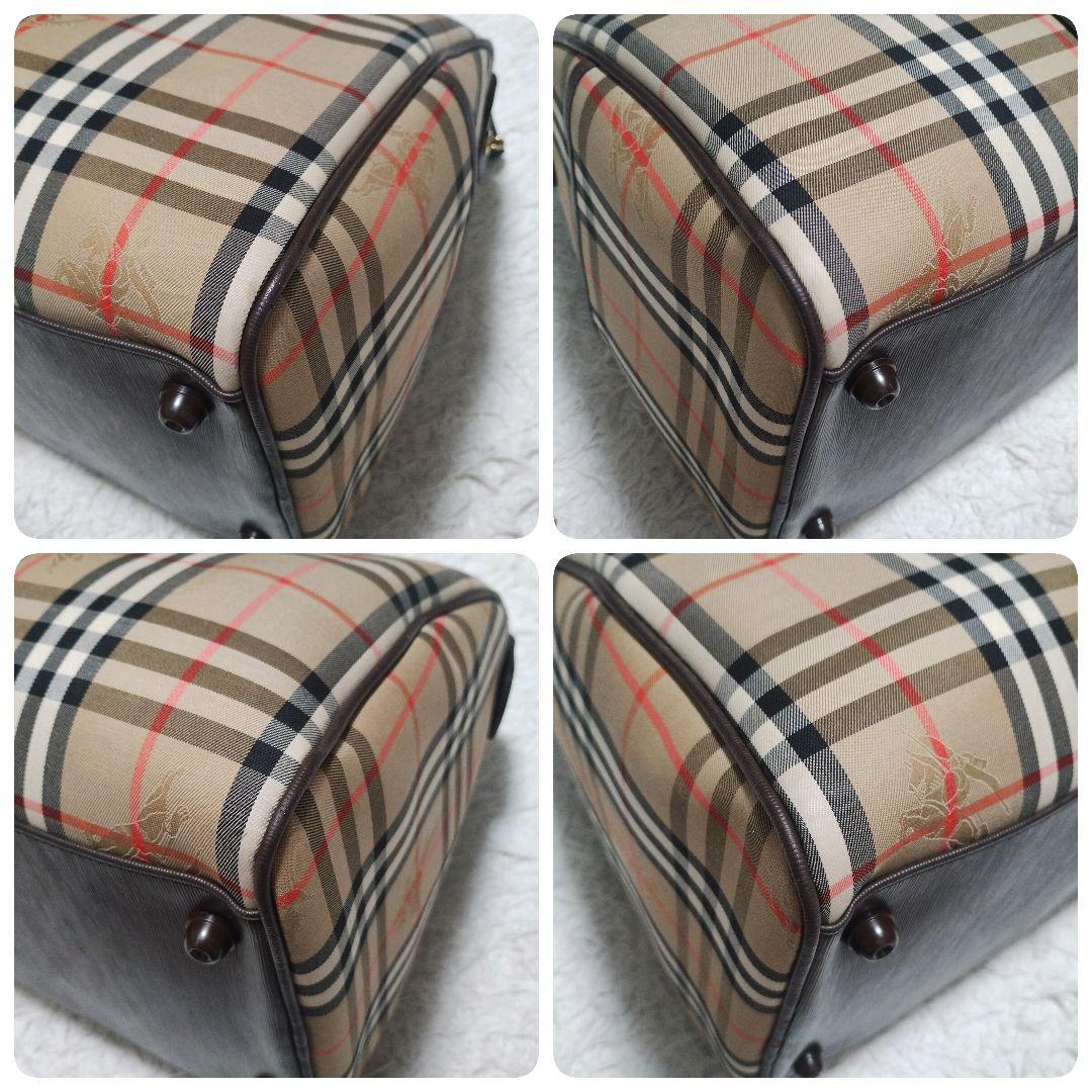 Burberry バーバリー ボストンバッグ 旅行バッグ ホースロゴ