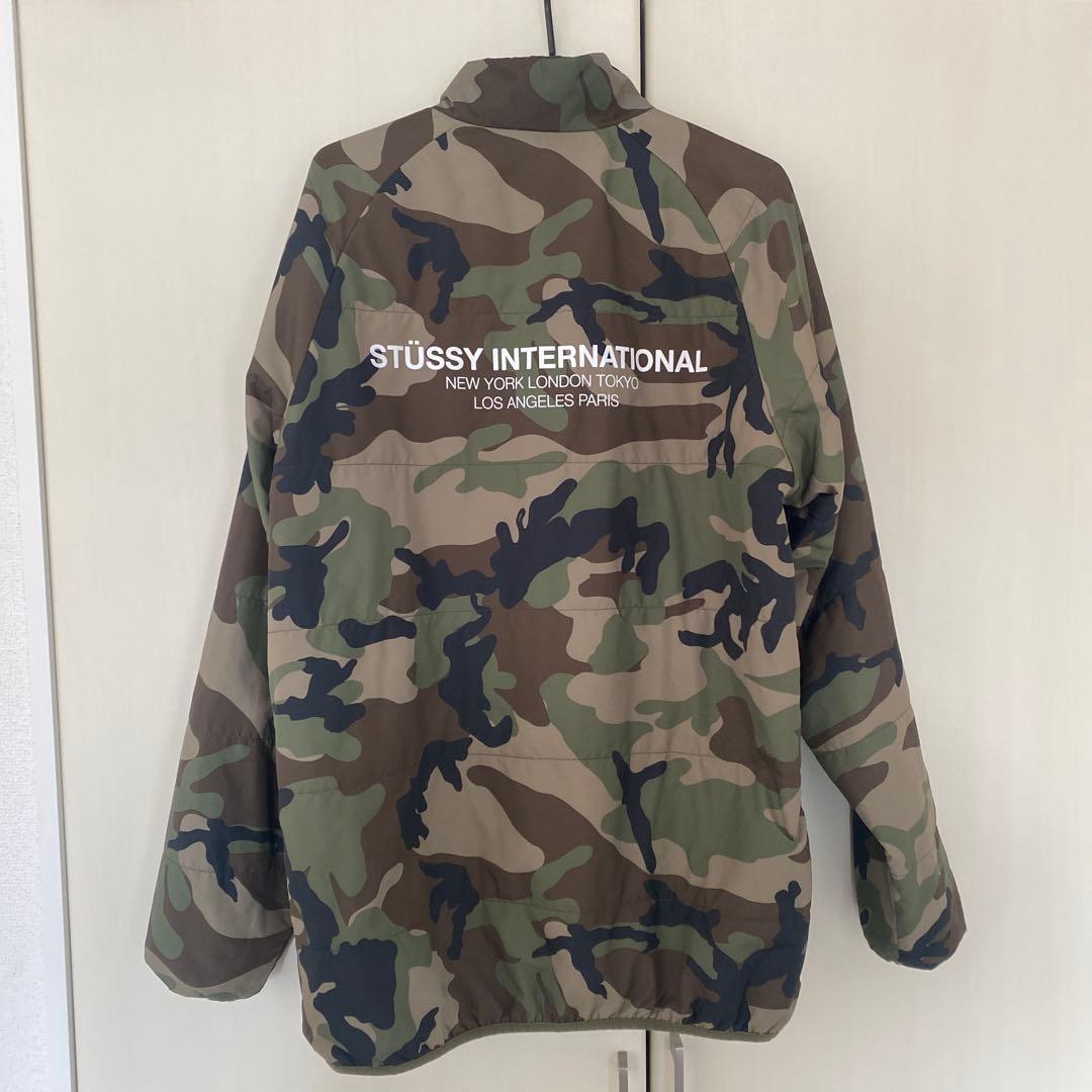 【美品】STUSSY リバーシブル 迷彩ナイロンジャケット Lサイズ