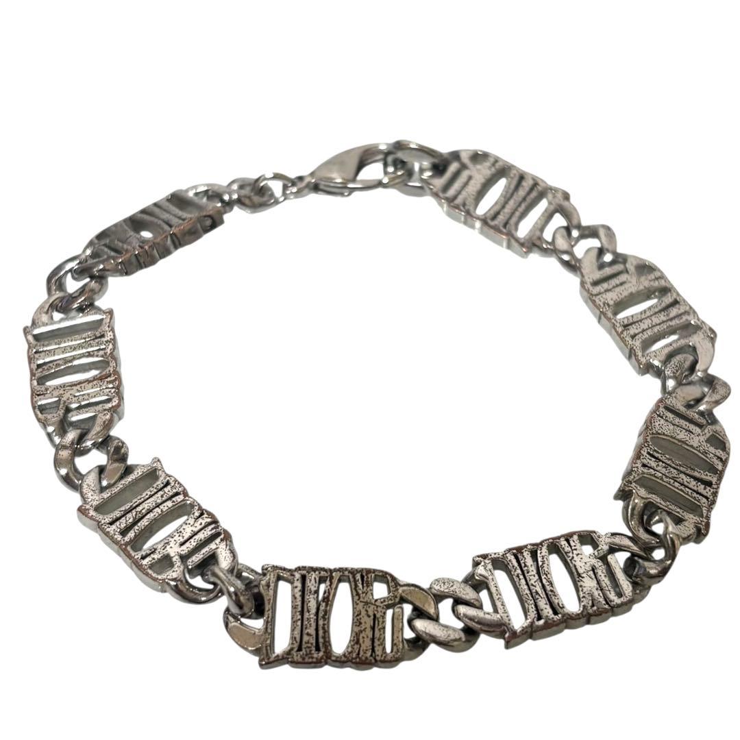 DIOR × STUSSY ディオール ステューシー ロゴ チェーンリンクブレス