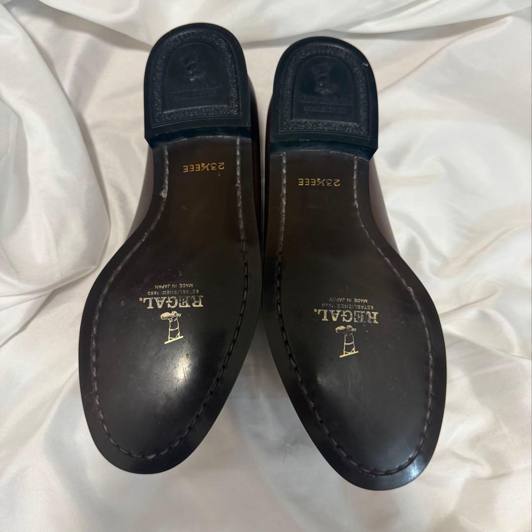 REGAL タッセルローファー　キルト　レザー　ブラウン