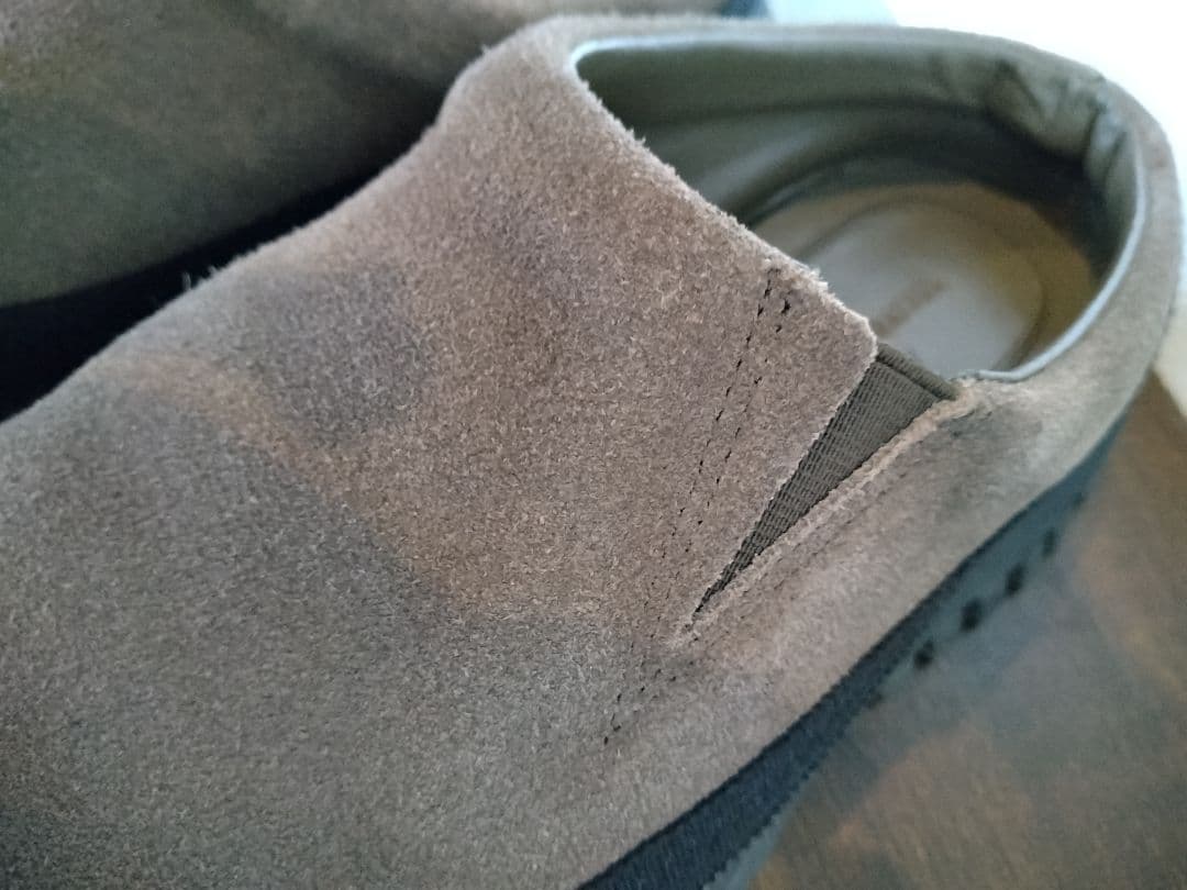 TODAYFUL Vibramsole Leather Sabot Mグリーン