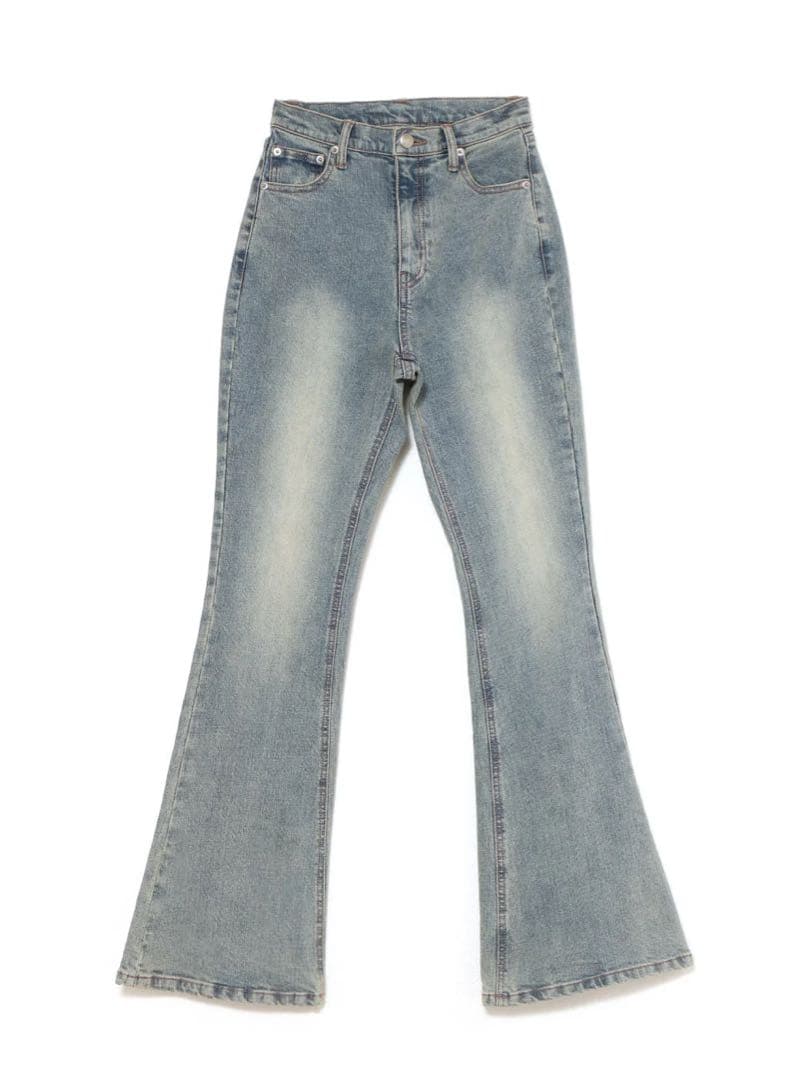 アンドマリー andmary Mary logo flare denim