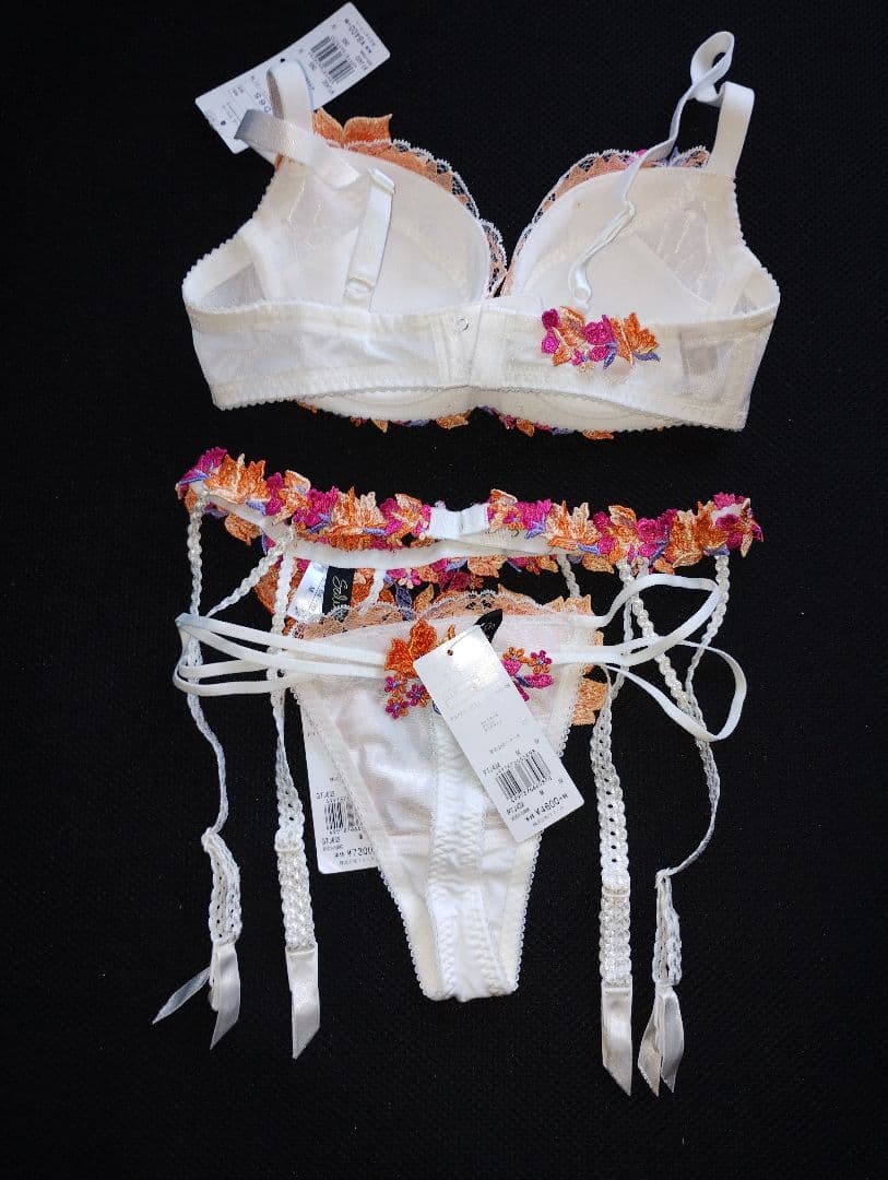 ワコール サルート 32g ブラ、Tショーツ、ガーター、キャミ4点　 D65/M