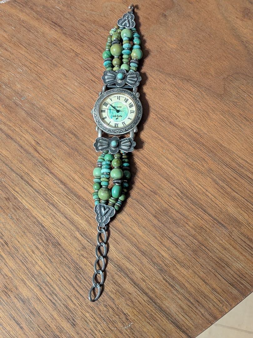 ホピ族DawnLucasインディアンジュエリーウォッチフェティッシュ