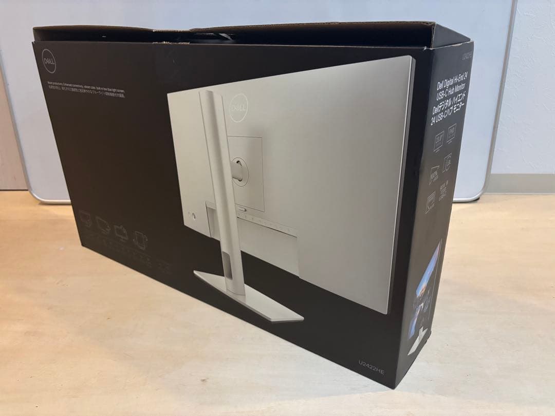 【美品】Dell U2422HE 23.8インチ USB-C HUB モニタ−