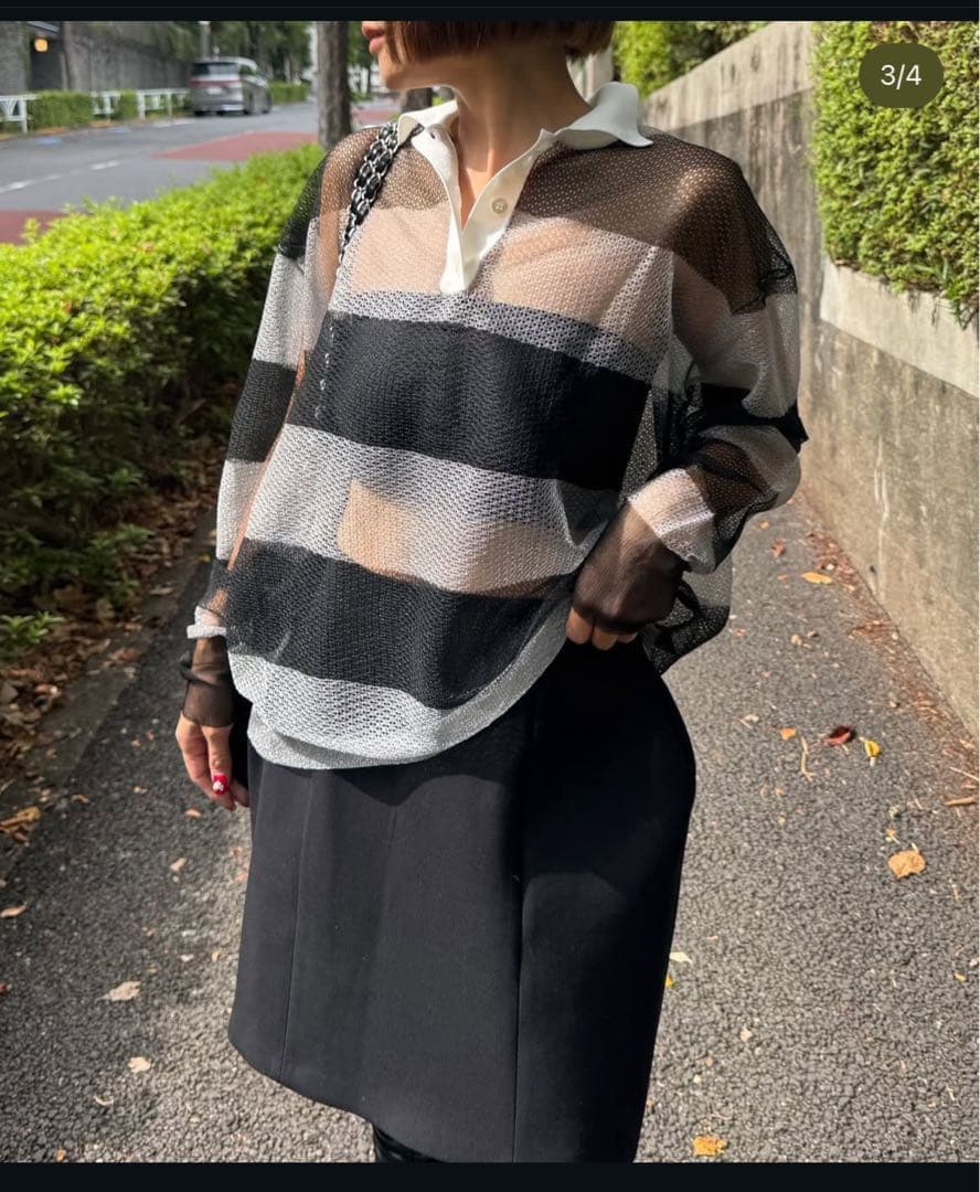 シーニュ cygne ラガーシャツ