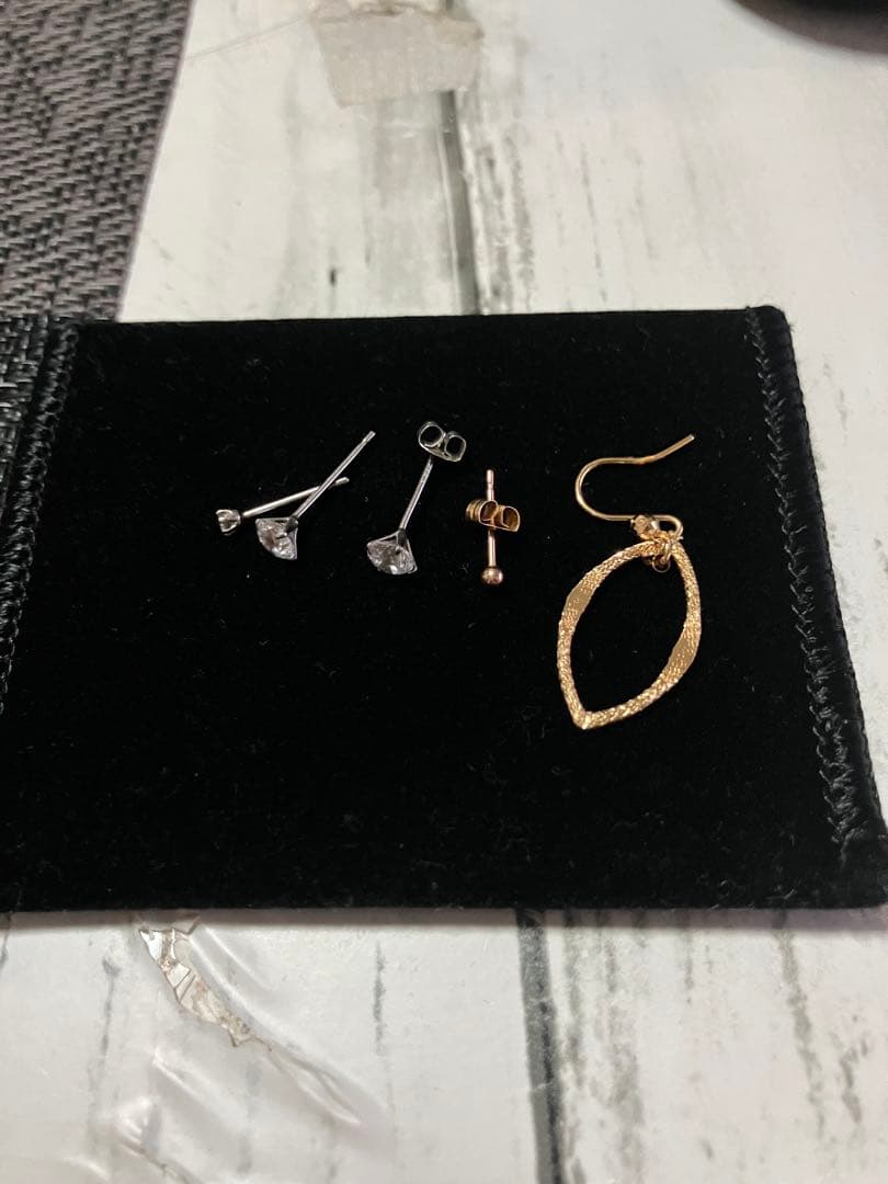 K18 Pt900ピアス 片方ずつ 5個セット