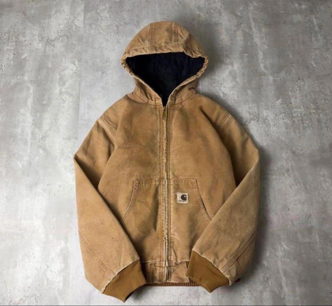 Carhartt カーハートダック地 アクティブパーカー ブラウン