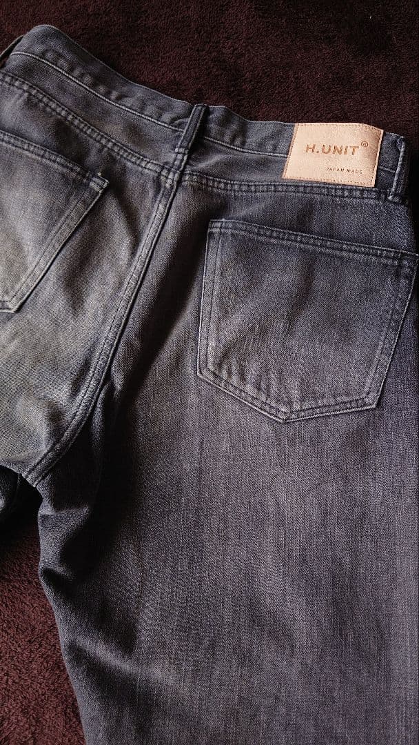 H.UNIT(エイチユニット）/BLACK DENIM USED加工/24AW