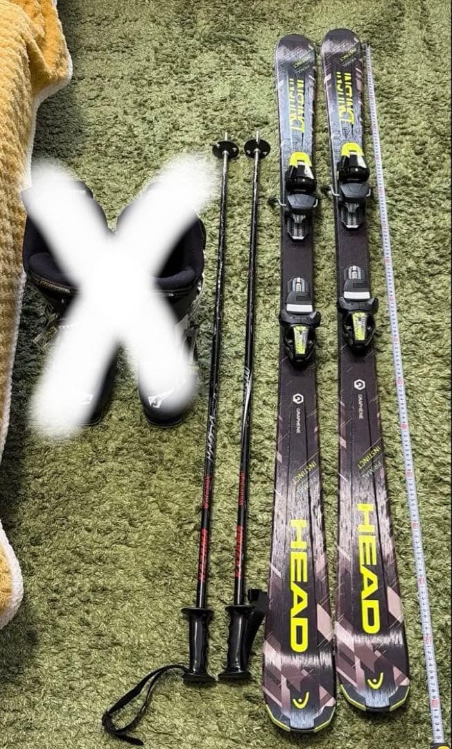 HEAD PRIMAL INSTINCT スキー板 KAZAMA ストック