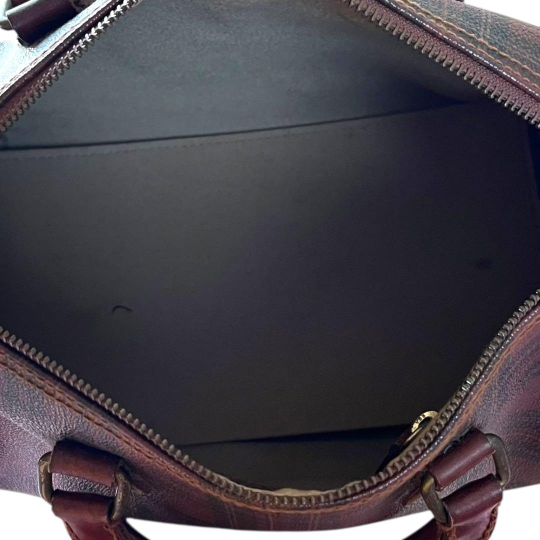 美品　ポロラルフローレン　ミニボストンバッグ　チェック　PVC ヴィンテージ