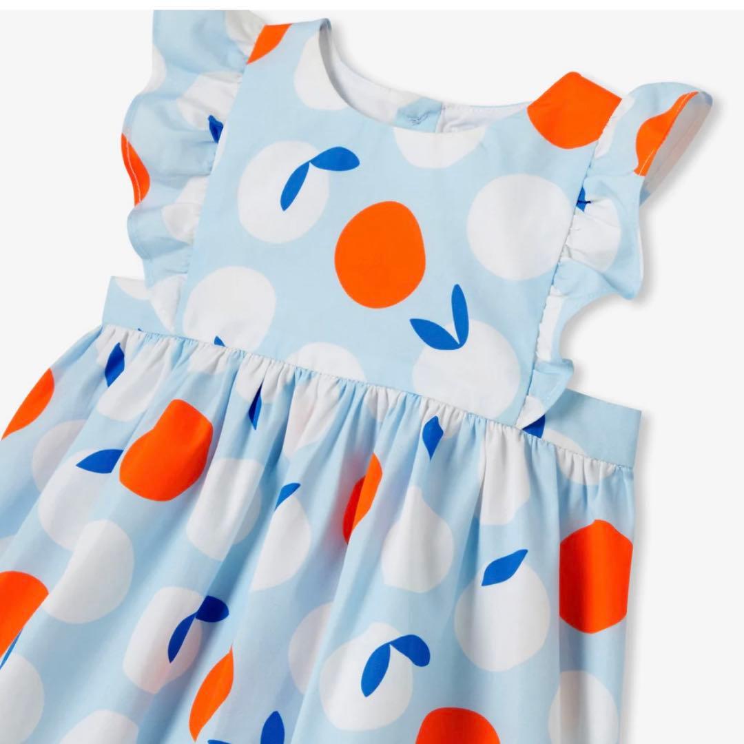 新品jacadi 18M 81cm 2025SSフリル付きワンピース ジャカディ