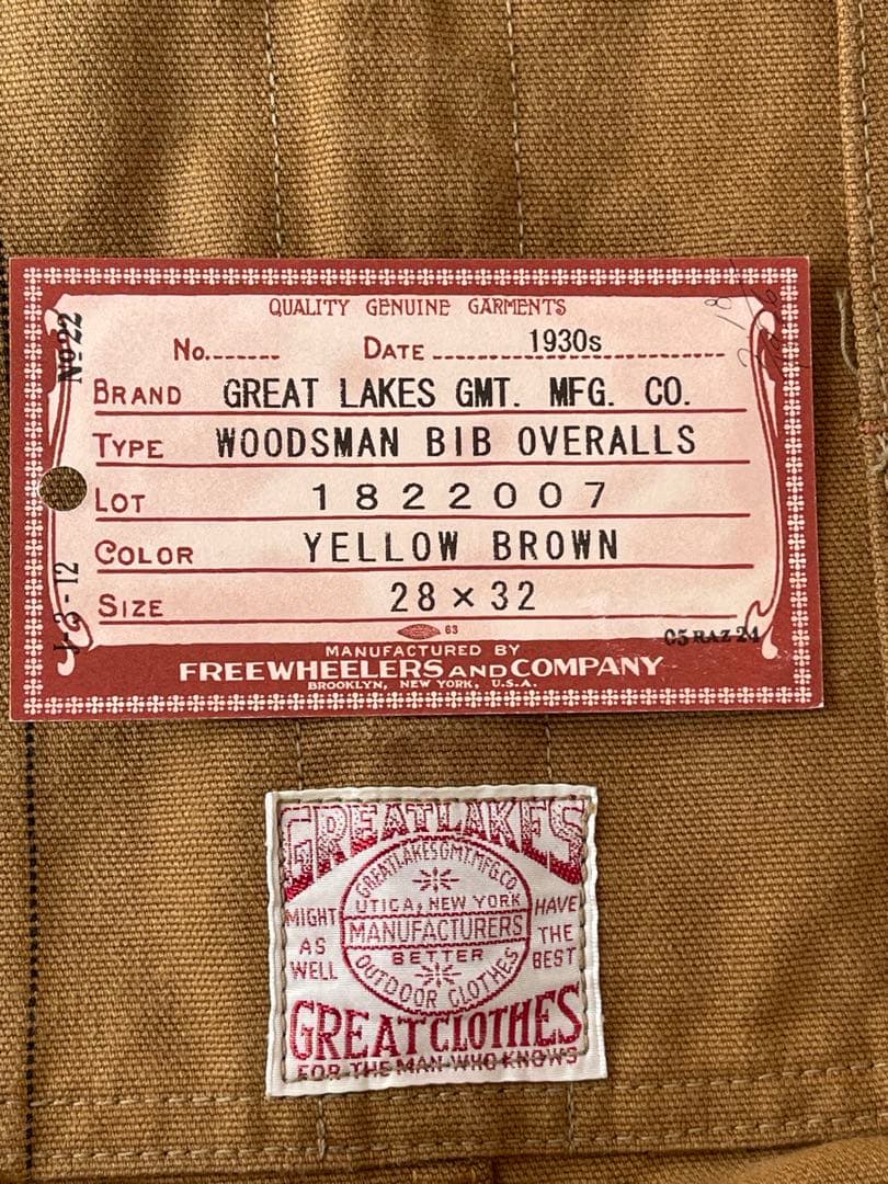 フリーホイーラーズ　ビブオーバーオール￼ サイズ : W28