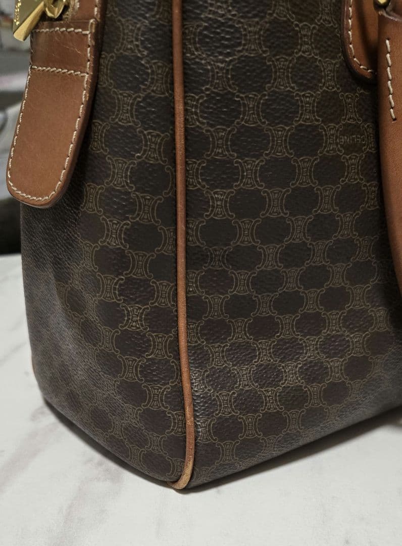 【最終お値引き】セリーヌ CELINE マカダム ボストンバッグ ハンドバッグ