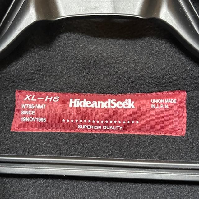 24SS★HIDE AND SEEK/ナイロンジップベスト★XL★
