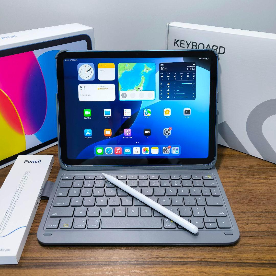 新品iPad 第10世代 10.9インチ 64GB Keyboard タッチペン