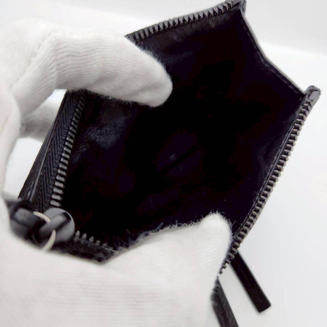 極上美品 バレンシアガ ケース カードケース 小銭入れ レザー 黒