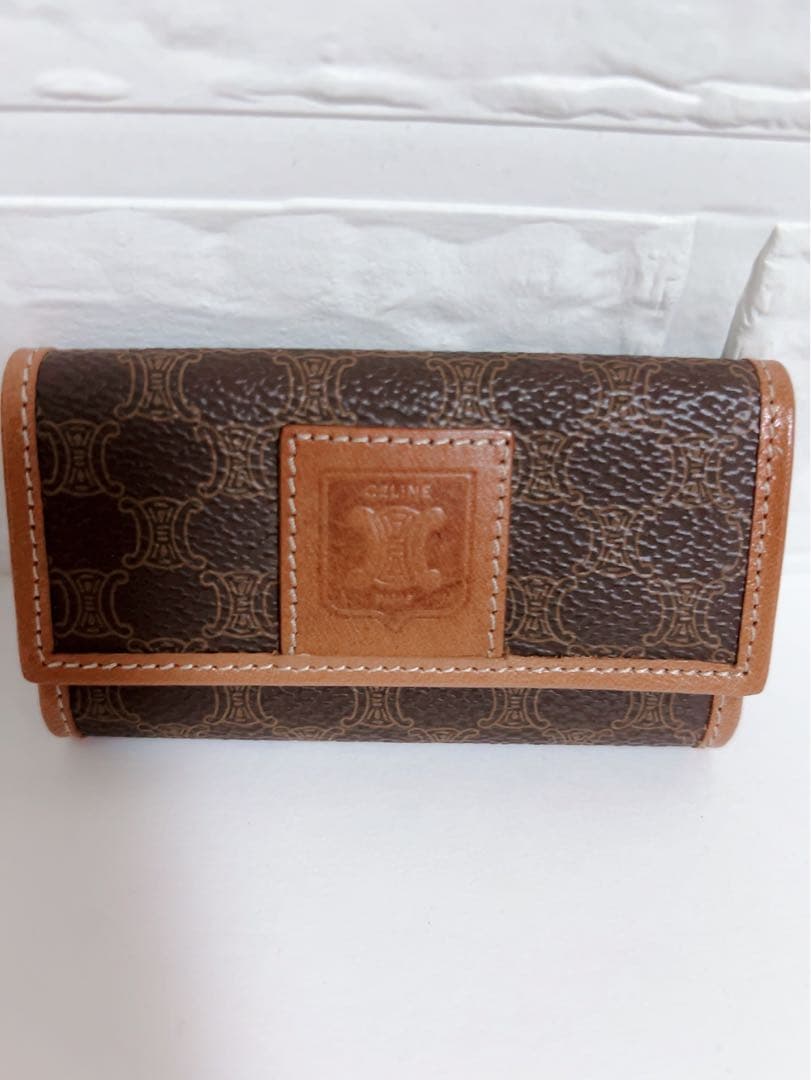 セリーヌ　CELINE キーケース　6連　ブラウン系　箱付き