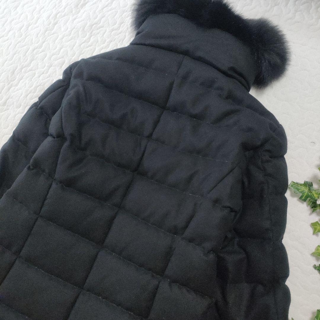 美品✨ヘルノ×ロロピアーナ　カシミヤ96％　ファーダウンコート　黒　46
