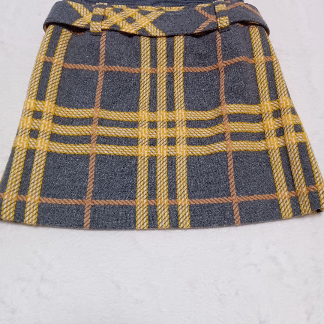 BURBERRY　バーバリーブルーレーベル　ニットワンピース　ドッキング　ベルト