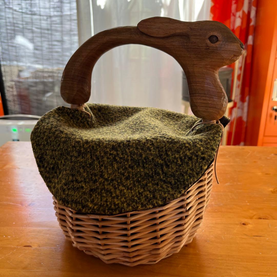 なべちゃん　KIATA ウサギのかごバッグ