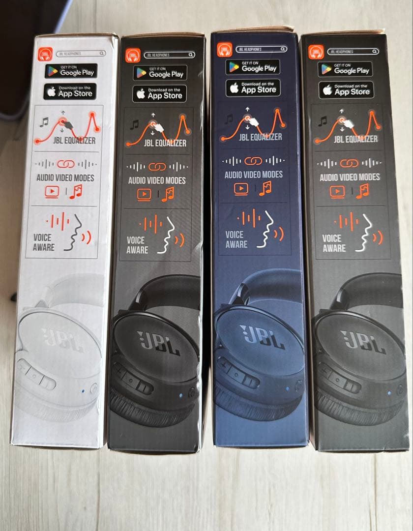 JBL TUNE 520BT 4個セット　白　黒×2 紺　新品未開封