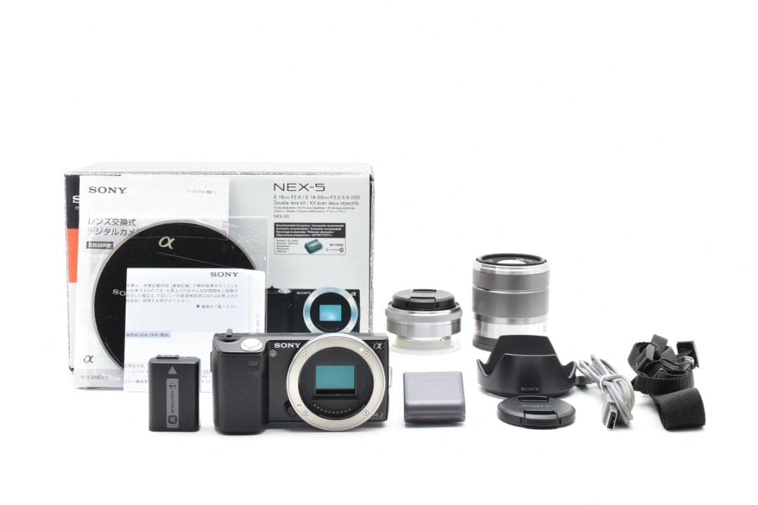 ★美品★ SONY ソニー α NEX-5D ダブルレンズキット A035
