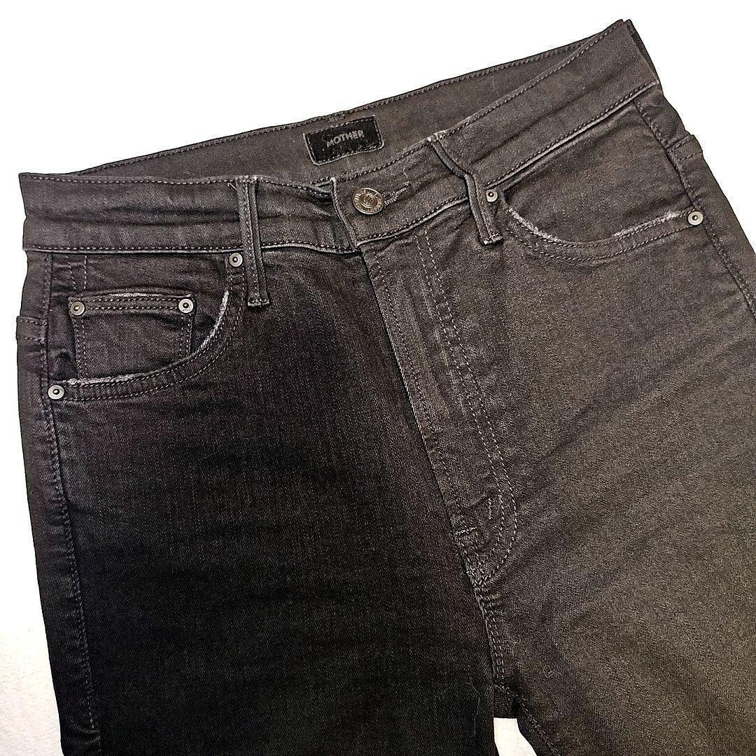 【試着のみ】ドゥーズィエムクラス マザー インサイダークロップ デニム 黒