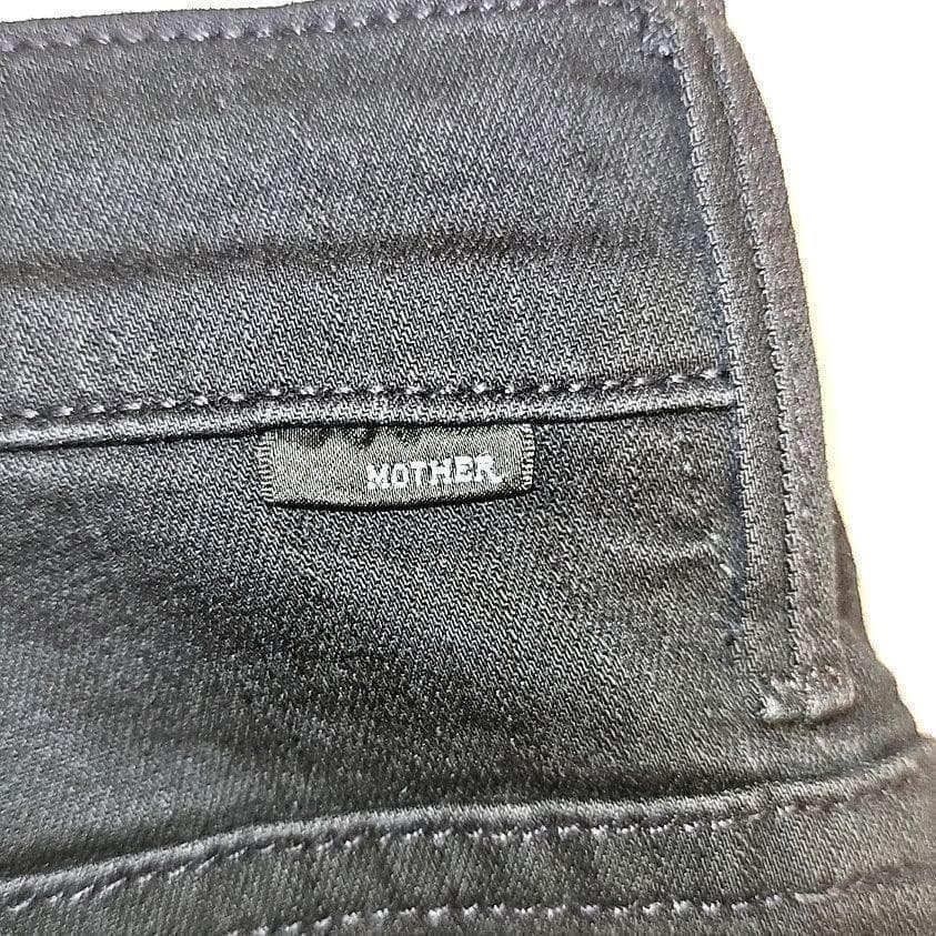 【試着のみ】ドゥーズィエムクラス マザー インサイダークロップ デニム 黒