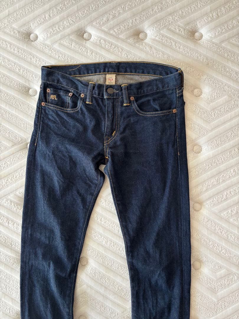 美品！RRL ストレッチスキニーフィット デニムパンツ w25 ラルフローレン