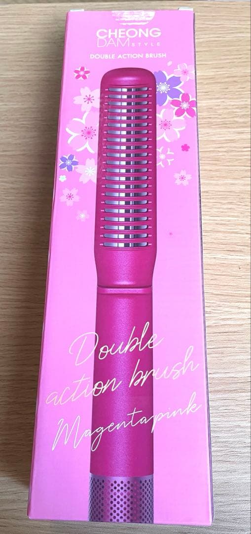 CHEONG ダブルアクションヘアブラシ マゼンタピンク