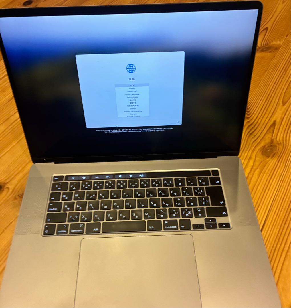 Apple MacBook Pro 2019 ジャンク　画面不具合　16インチ