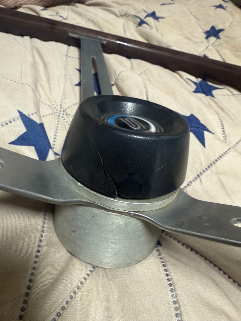 旧車サニーSUNNYウッド調3本スポークステアリング