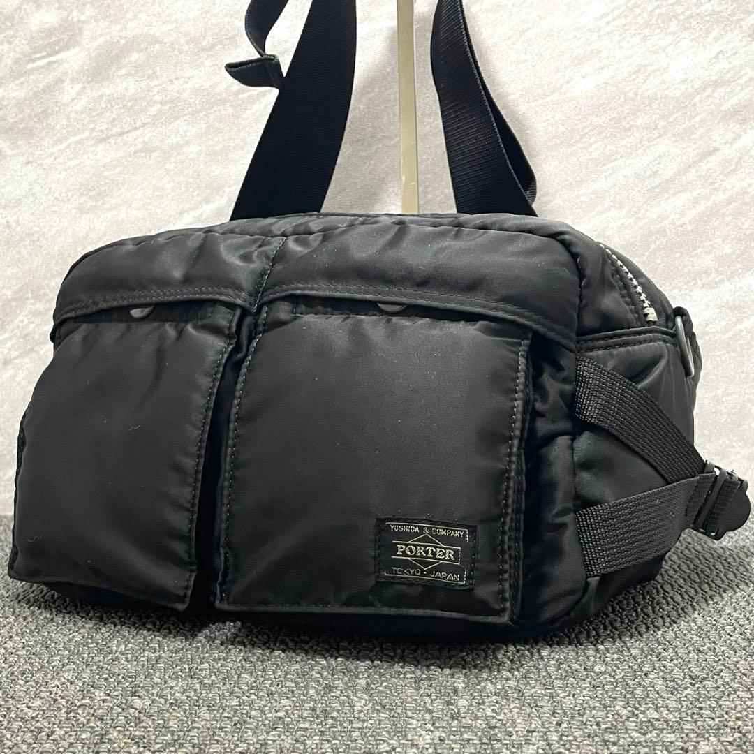 人気 美品✨ PORTER タンカー ウエストバック ヒップバッグ 黒