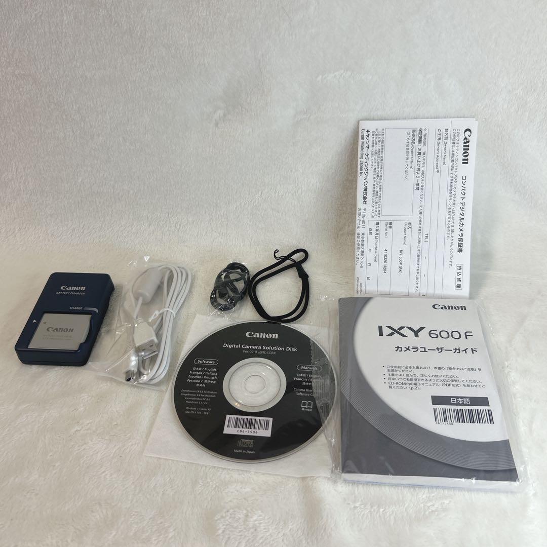 訳あり　Canon IXY 600F ブラック　コンデジ