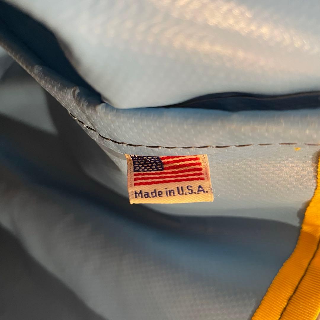 USA製 MER BROOKLYN NY メッセンジャーバッグ 青 ブルー