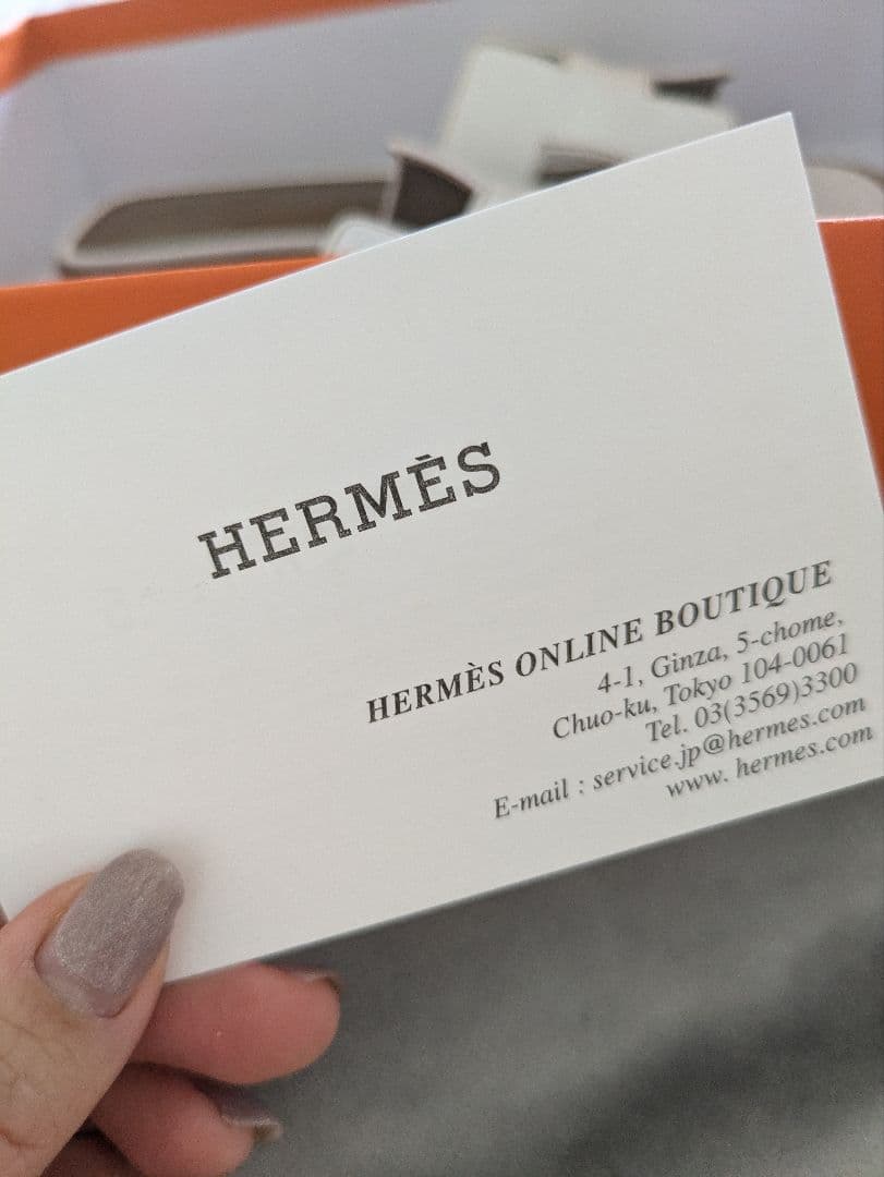 【MT】HERMES サンダル 《オラン》 オラン　ホワイト37　37.5
